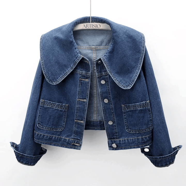 Damen Denimjacke mit Matrosenkragen – Herbstzauber Giovanna