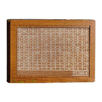 Holzrahmen mit Euro-Münzsammlung, 10.000 Euro, dekorativ, Sammlerstück, Geschenkidee.