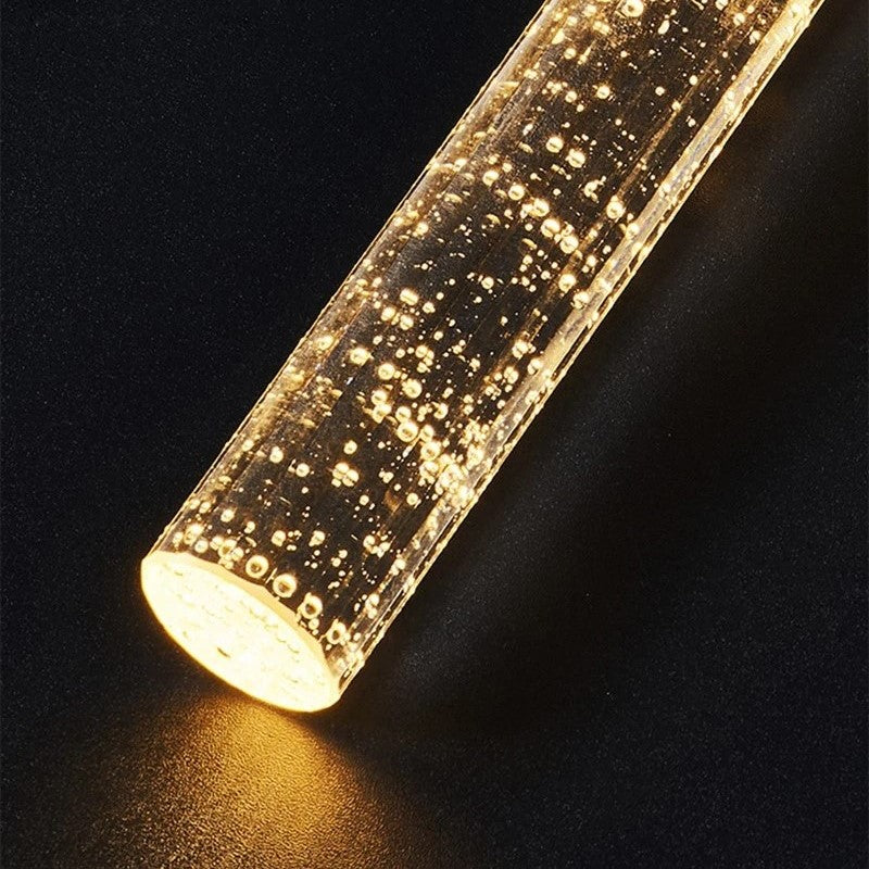 Glas-Hängelampe in Zylinderform - Lustreau