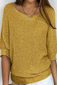 Strickpullover Damen mit Fledermausärmeln und lockerer Passform – Mira