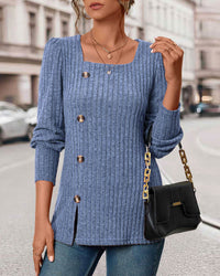 Stricktop für Damen mit Knöpfen – Mireille