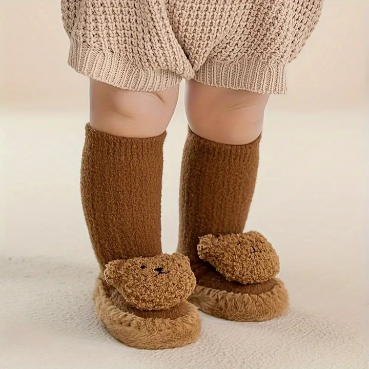 Kinder Hausschuhe Socken mit Bären – CozyBear