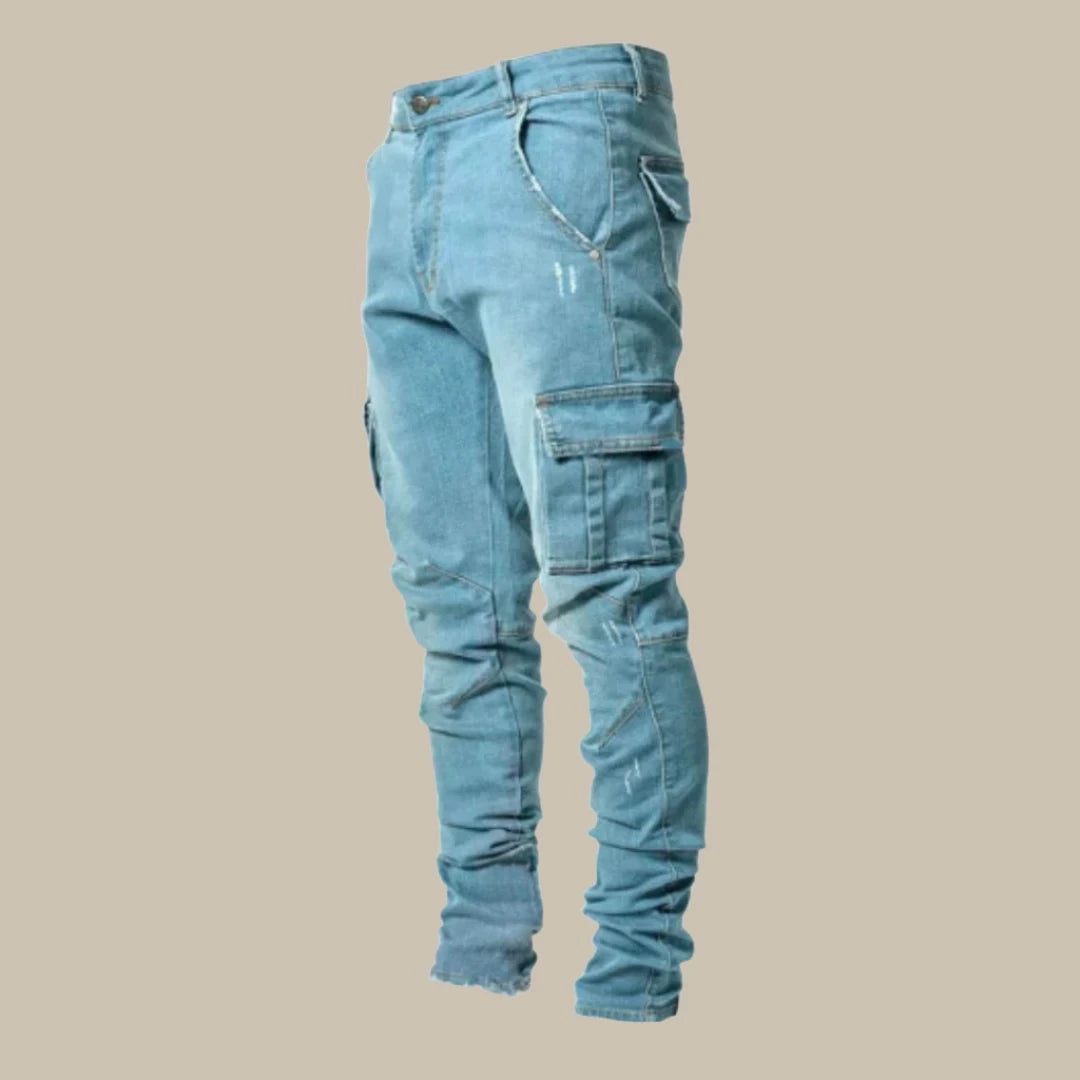 Premium Stretch Cargo Jeans für Herren - Orion