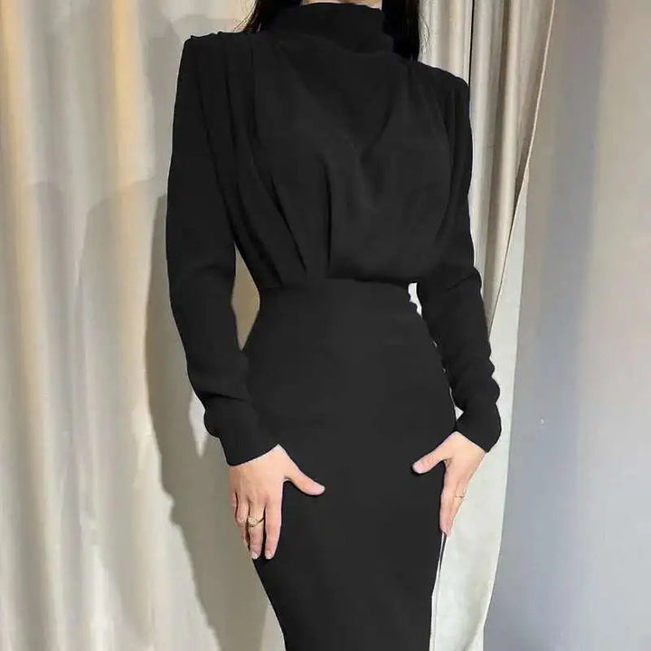 Bodycon Midi Kleid mit Turtleneck – Valeria