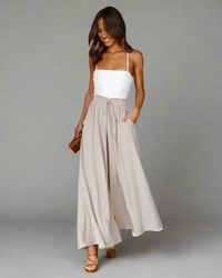 Leichte Damen Sommerhose mit hoher Taille – Mira