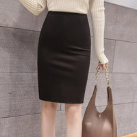 Herbstlicher Bleistiftrock mit hohem Bund – Sophie