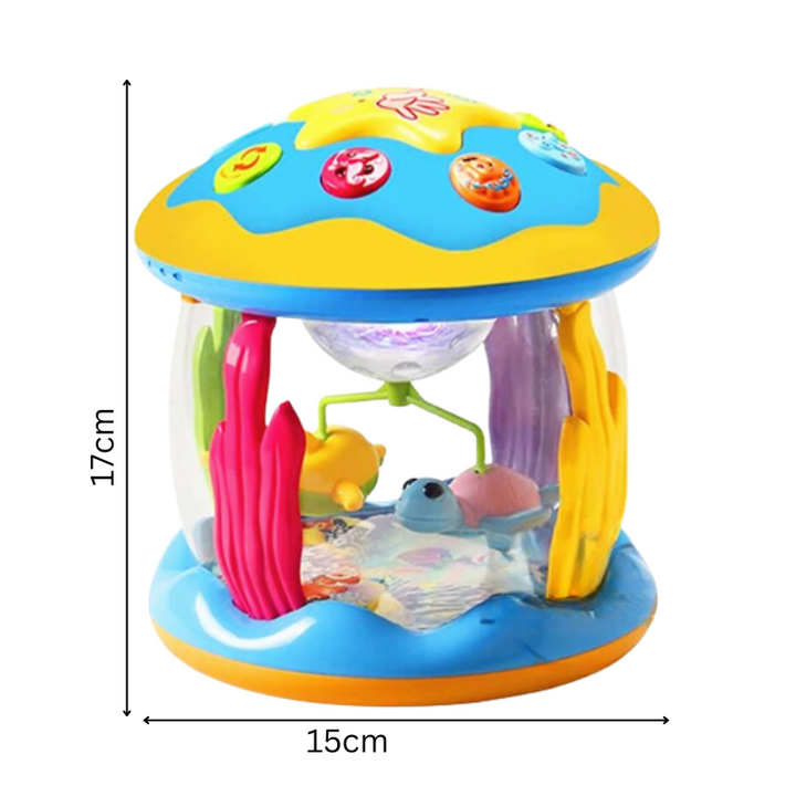 Lichtspiel-Trommel für Babys – Musik & Projektion für sensorisches Lernen