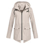 Herbstliche Damen Regenjacke mit Kapuze - Liora