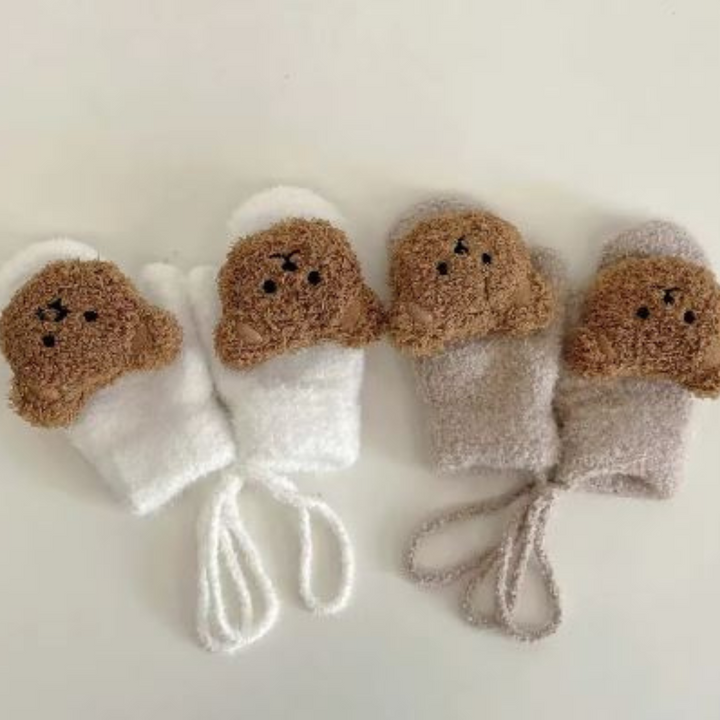 Kinder-Winterhandschuhe mit Bärenmotiven – TinyBear Handschuhe
