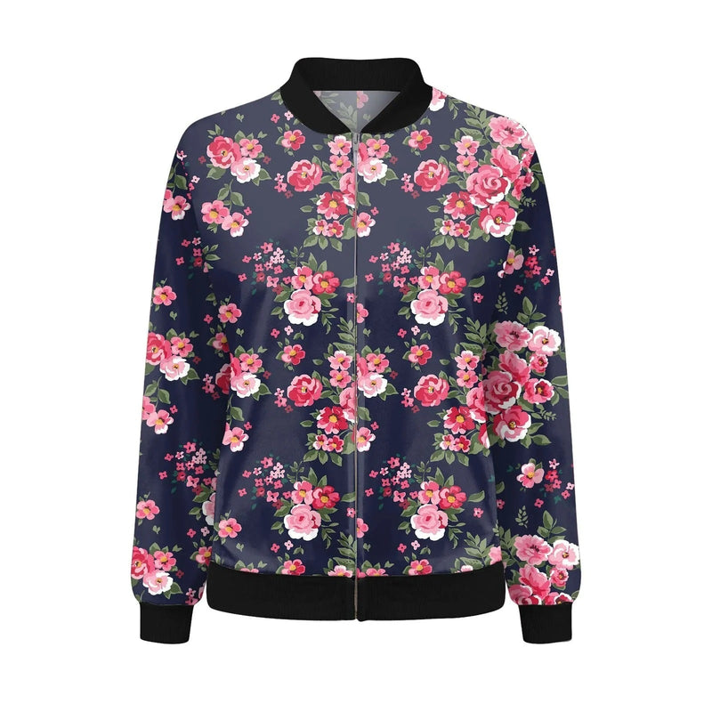 Damen Herbstjacke mit feinem Blumenmuster – Fiora