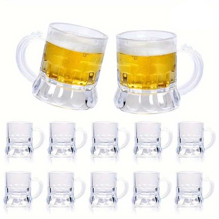 Transparente Mini-Bierkrüge 2er-Set (je 12 Stück) – MiniKrugSet Oktoberfest 2025