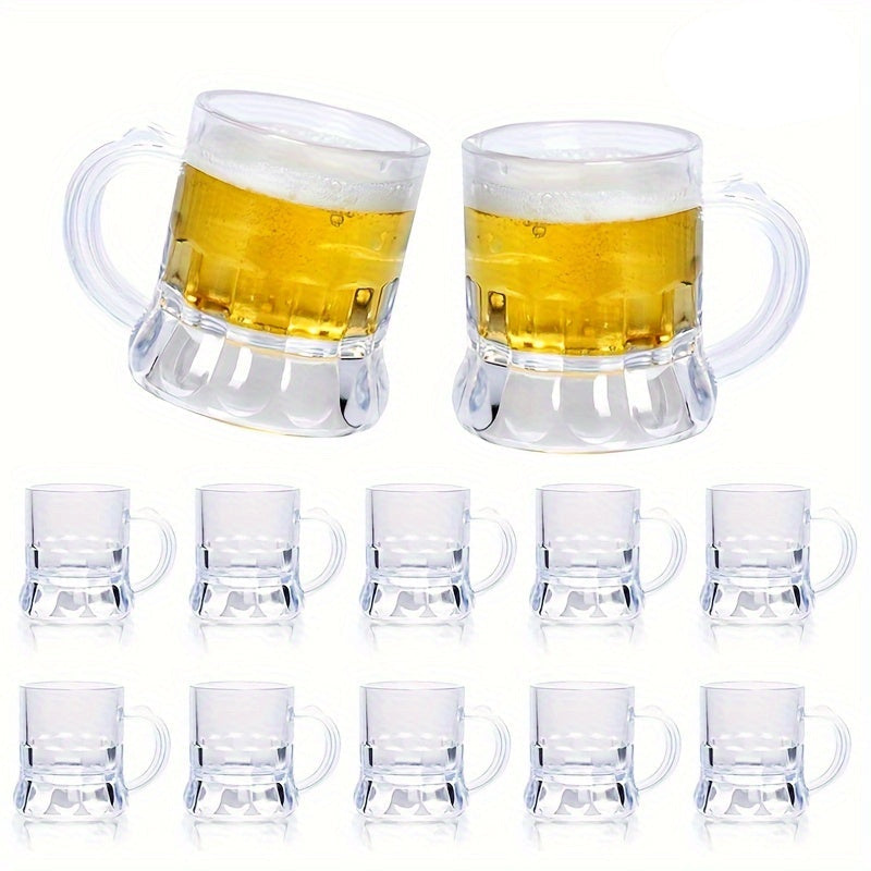 Transparente Mini-Bierkrüge 2er-Set (je 12 Stück) – MiniKrugSet Oktoberfest 2025
