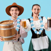 24 Stück Oktoberfest Deko-Ketten – BavariaBlüten Oktoberfest 2025