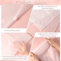 Vielseitige Gefrostete Zip-Aufbewahrungsbeutel – 20er-Pack Kunststoff-Kleiderschutzhüllen (Kaufe 2 Sets, erhalte 1 GRATIS)