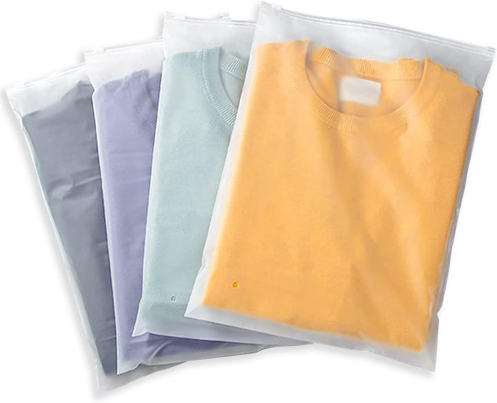 Vielseitige Gefrostete Zip-Aufbewahrungsbeutel – 20er-Pack Kunststoff-Kleiderschutzhüllen (Kaufe 2 Sets, erhalte 1 GRATIS)