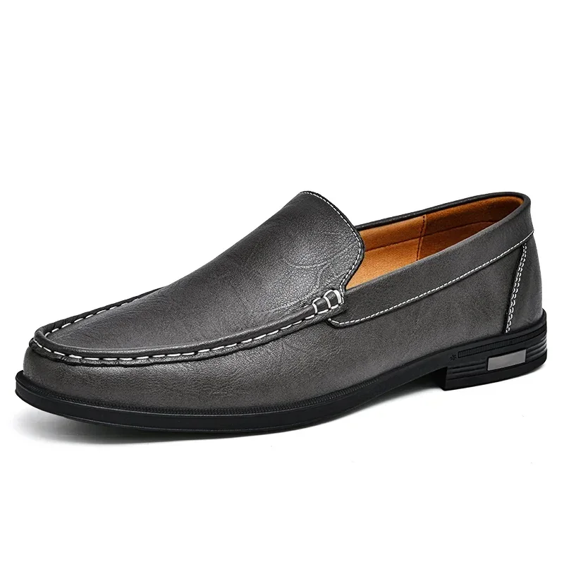 Italienische Slipper aus echtem Leder – Emilio