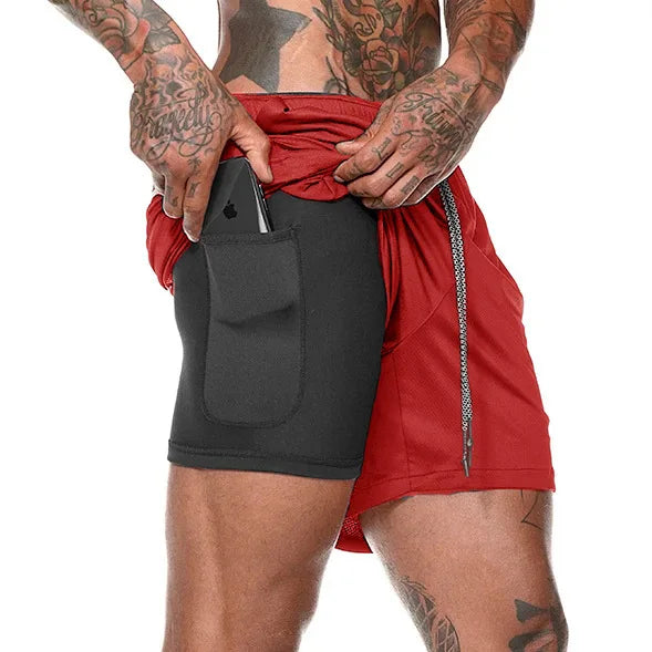 Herren Laufshorts mit doppeltem Layer – Mailand