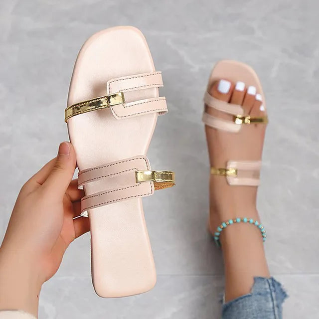 Damen Flache Sommer-Sandalen mit Offener Zehe – Avianne