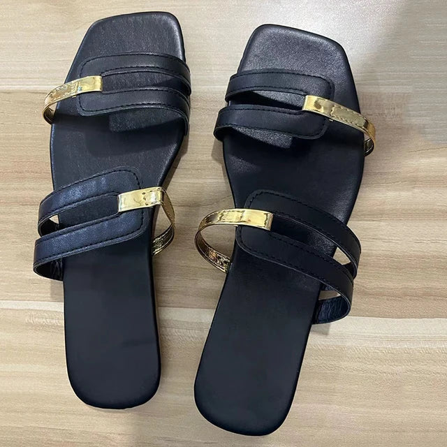 Damen Flache Sommer-Sandalen mit Offener Zehe – Avianne