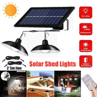 Drahtloses Solar-LED-Lampenset mit Fernbedienung – TwinRay