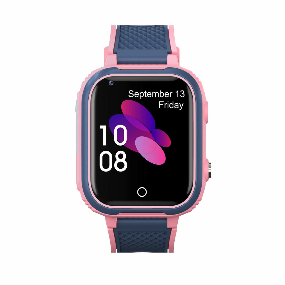 Smartwatch für Kinder, rosa-blau, Touchscreen, Datum, Uhrzeit, robustes Design.