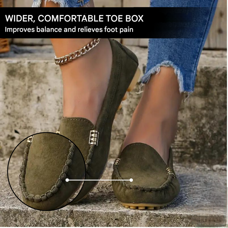 Damen Herbst-Mokassins mit Barfußgefühl – Sofia in herbstlichen Farben