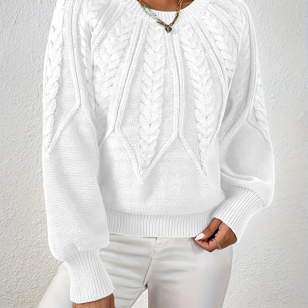 Damen Strickpullover mit Lanternärmeln – Sanna