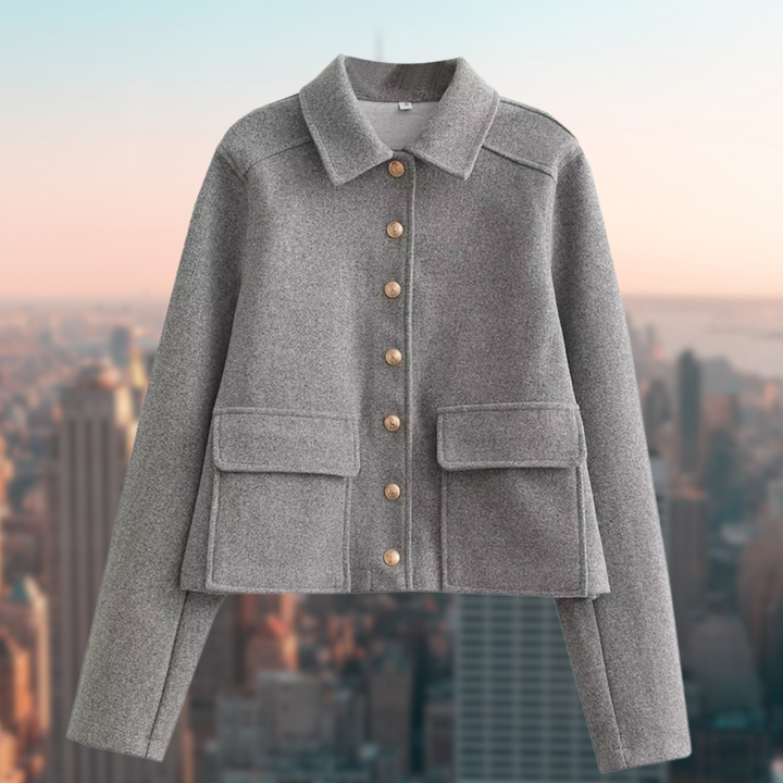 Damen Wolljacke im Casual Look für den Herbst – Noelia