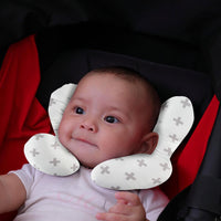 U-förmiges Baby-Nackenkissen für Reisen und Kinderwagen – Kuschelstütze