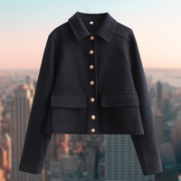 Damen Wolljacke im Casual Look für den Herbst – Noelia