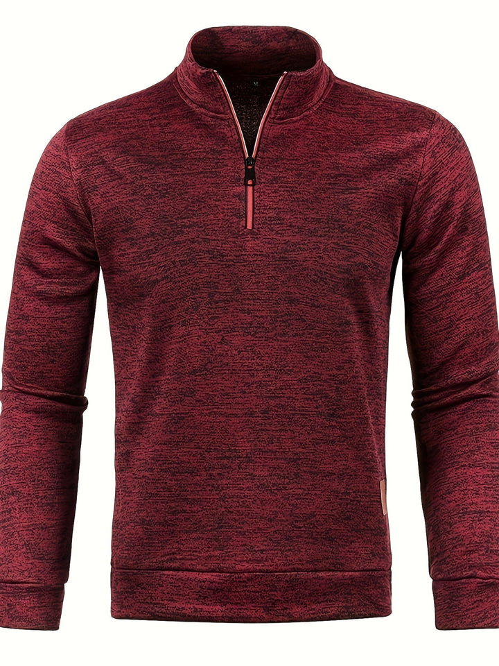Herren Pullover mit Hals-Reißverschluss für Herbst & Winter – Matteo