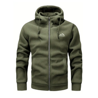 Herren Fleecejacke mit Kapuze & Reißverschluss – Sören