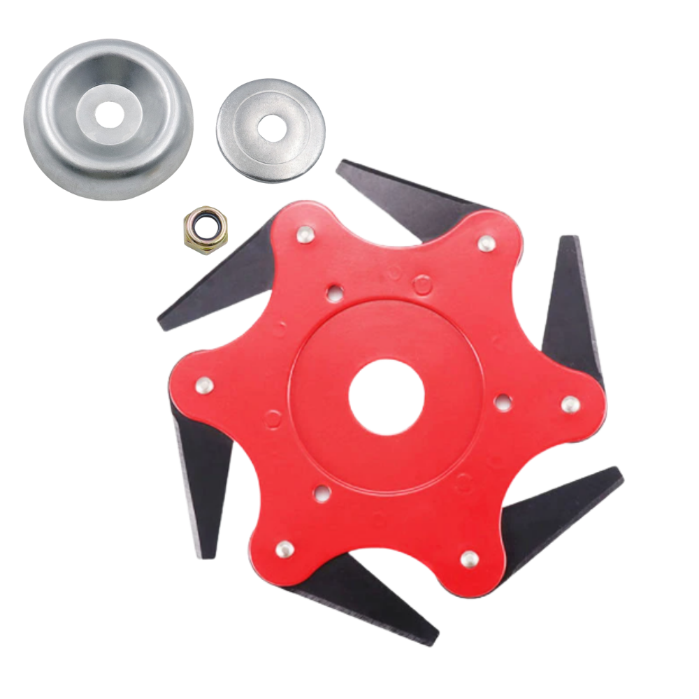 Robuste Freischneiderkopf mit 6 Stahlklingen – TrimmBlade