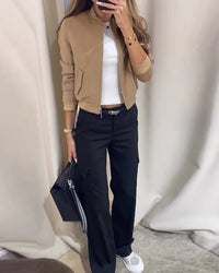 Modisches Damen Bomberjacke – Léonie