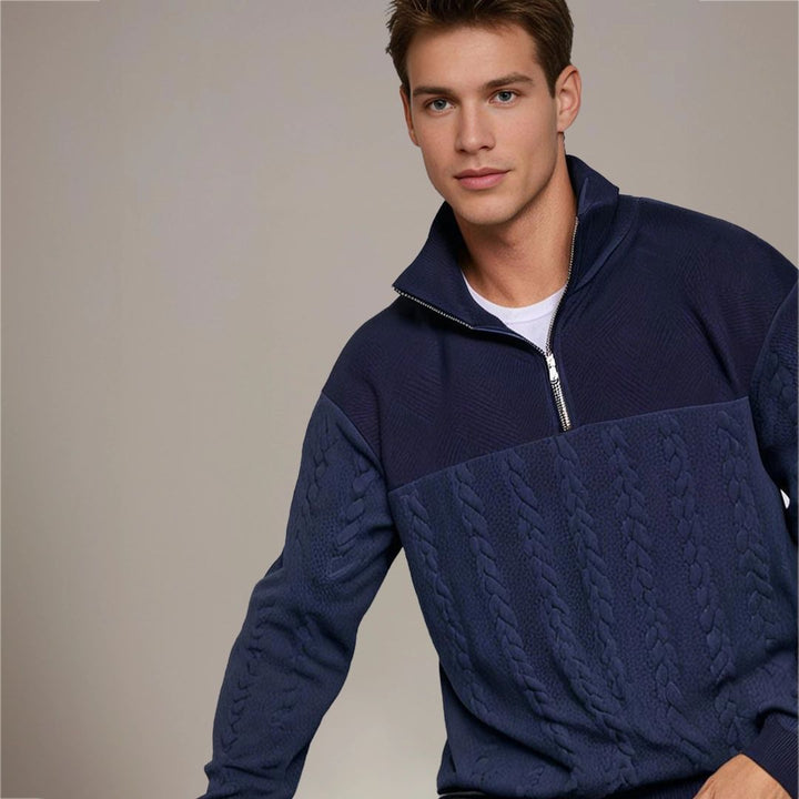 Herren-Pullover mit Kaschmir-Merinowolle – Herbstzauber Severin