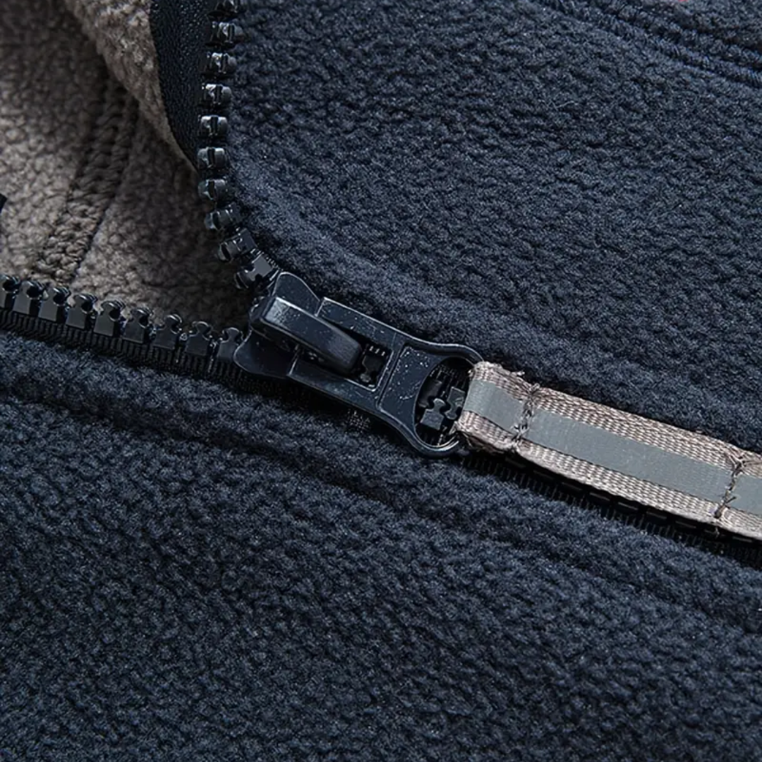 Herren Fleece Outdoor Weste – Gefüttert mit Stehkragen – Kaspar