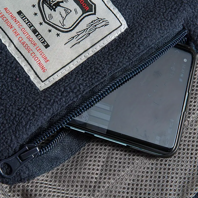 Herren Fleece Outdoor Weste – Gefüttert mit Stehkragen – Kaspar