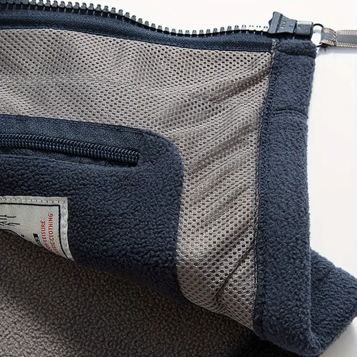 Herren Fleece Outdoor Weste – Gefüttert mit Stehkragen – Kaspar
