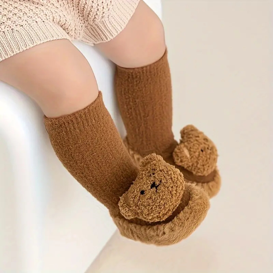 Kinder Hausschuhe Socken mit Bären – CozyBear