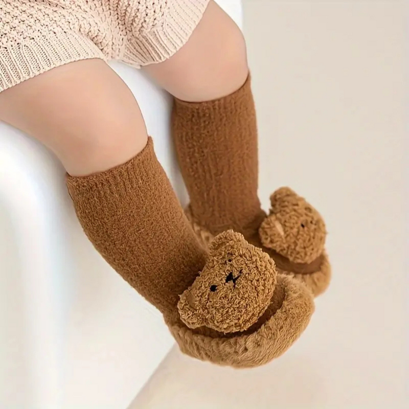 Kinder Hausschuhe Socken mit Bären – CozyBear