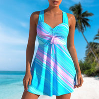 Gestreifte Ozeanblaue Tankini – Mira