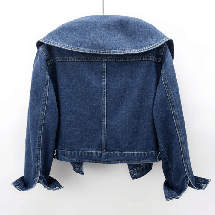 Damen Denimjacke mit Matrosenkragen – Herbstzauber Giovanna