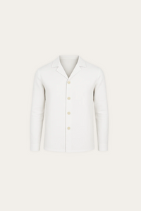 Herbstliches & Stilvolles Weißes Leinenhemd für Herren – Lucien