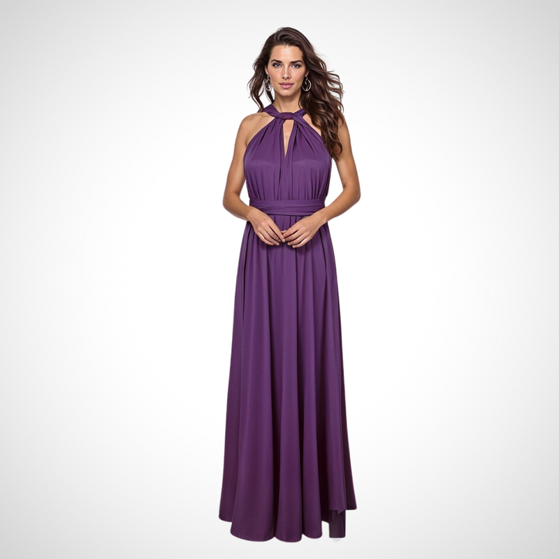 Elegantes Wickel-Maxikleid mit Femininer Passform – Celine