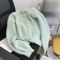 Herbstliche Gestrickte Damenweste mit Rundhalsausschnitt - Sophie