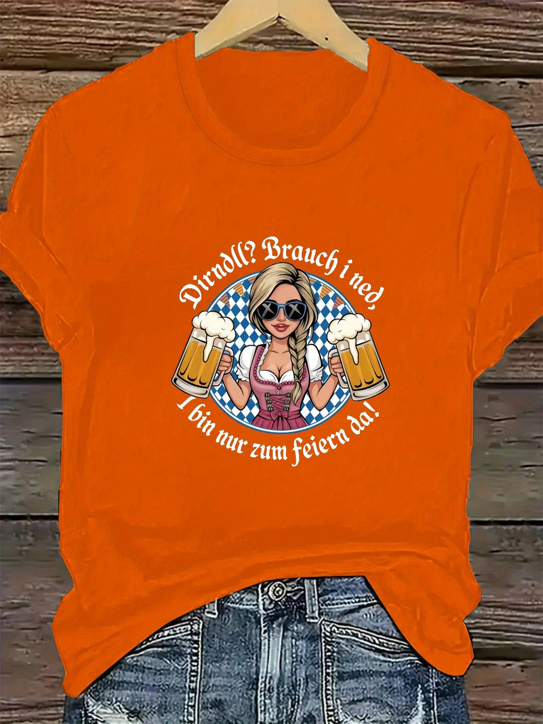 Damen Plus Size Kurzarm T-Shirt – Liesl Oktoberfest 2025