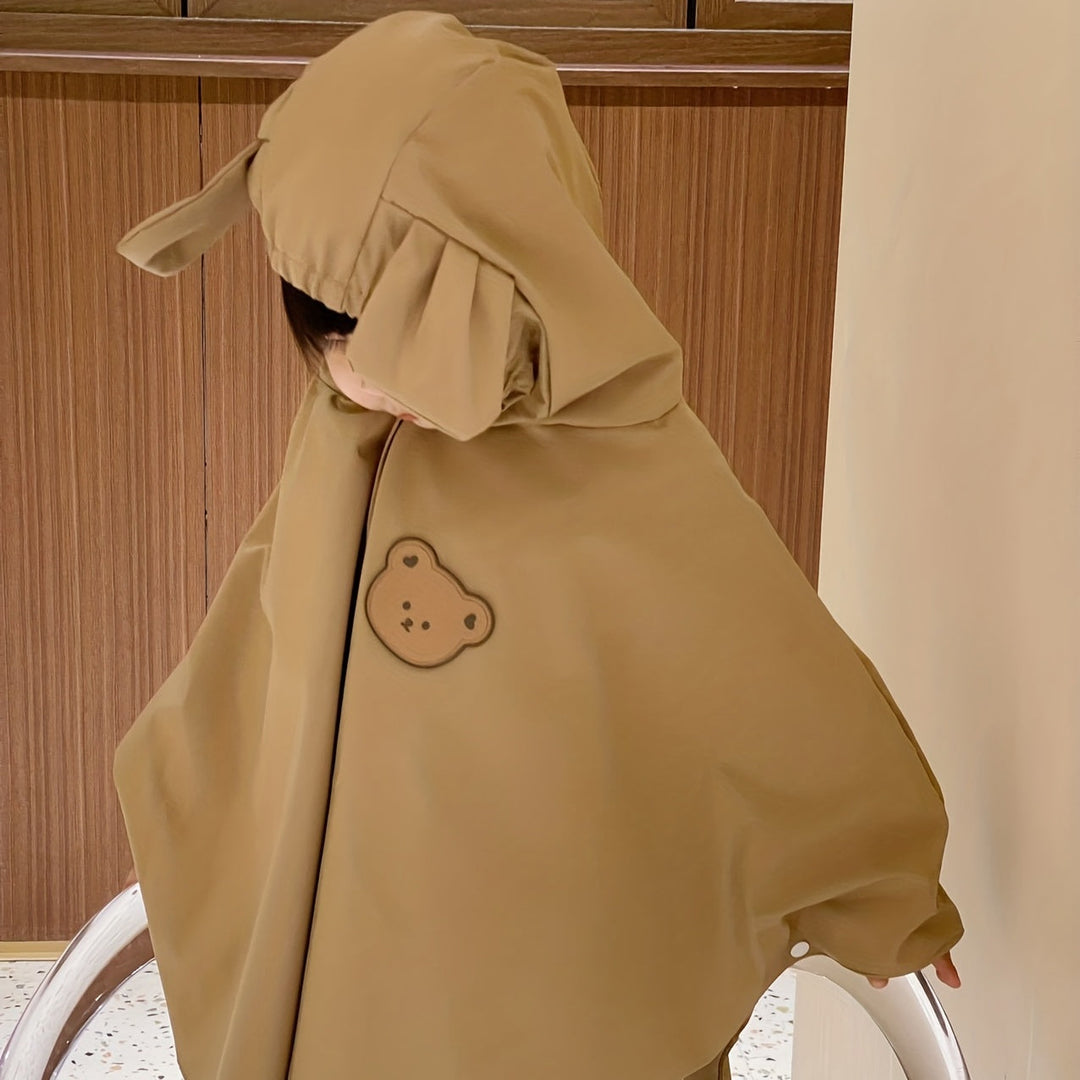 Kinder Regenjacke mit Bären- oder Hasenmotiv – Wasserdicht & Leicht für den Herbstzauber