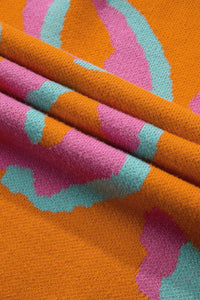 Damenpullover mit Colorblock-Leopardenmuster und Rundhalsausschnitt – Liora