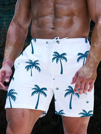 Stylische Herren Badeshorts mit Palmenprint - PalmRush