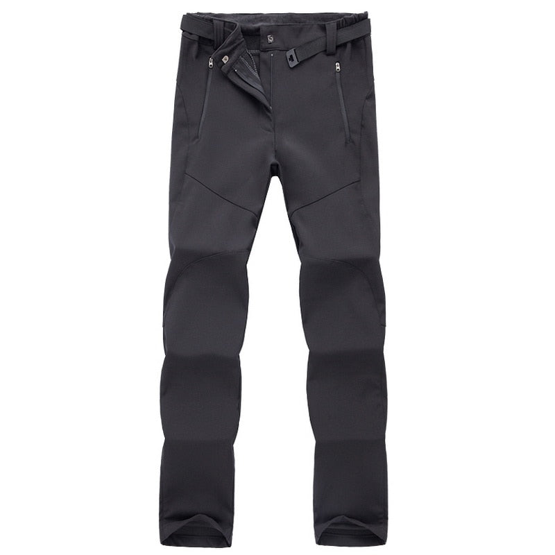 Schwarze Outdoor-Hose, wasserdicht, winddicht, mit Reißverschlusstaschen, für Herren.